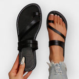 Flat Sandali z Pletenjem