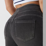 Upanje - udobne in elastične hlače z visokim pasom