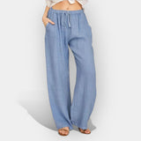 Poletne Lanene Hlače Zračne