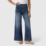 Upanje - udobne in elastične hlače z visokim pasom