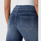 Upanje - udobne in elastične hlače z visokim pasom