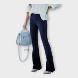 Elegantne Hlače s Prilagoditvijo v Obliki Zvona